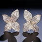 Zinnia - Cubic Zirconia Bridal Earrings - Available in Silver, Rose Gold and Yellow Gold