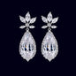 Calista - Cubic Zirconia Bridal Earrings - Available in Rose Gold and Silver