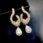 Glenda - Cubic Zirconia Bridal Earrings - Available in Silver and Gold