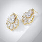 Maiky - Cubic Zirconia Bridal Earrings - Available in Silver, Rose Gold and Yellow Gold
