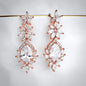 "Tallulah" - Cubic Zirconia Bridal Earrings - Available in Rose Gold, Silver and Yellow Gold