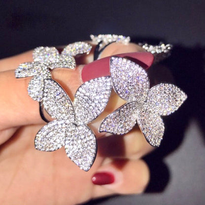 Zinnia - Cubic Zirconia Bridal Earrings - Available in Silver, Rose Gold and Yellow Gold