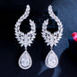 Glenda - Cubic Zirconia Bridal Earrings - Available in Silver and Gold