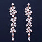 Ameerah - Cubic Zirconia Bridal Earrings - Available in Silver, Rose Gold and Yellow Gold