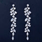 Ameerah - Cubic Zirconia Bridal Earrings - Available in Silver, Rose Gold and Yellow Gold