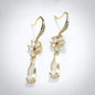 "Solange" - Cubic Zirconia Bridal Earrings - Available in Silver, Rose Gold and Yellow Gold