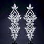 Lyra - Silver Cubic Zirconia Bridal Earrings