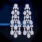 Aspen - Luxurious Cubic Zirconia Bridal Earrings - Available in Silver and Gold