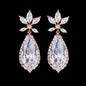 Calista - Cubic Zirconia Bridal Earrings - Available in Rose Gold and Silver