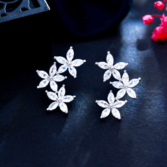 Debra - CZ Bridal Earrings, Bridesmaids Gift