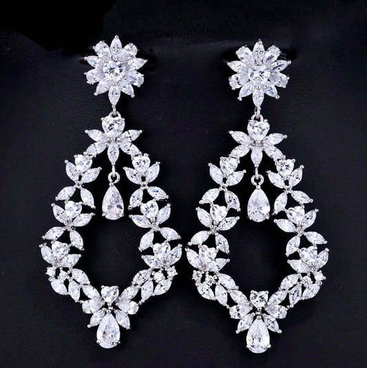 Addison - Cubic Zirconia Bridal Earrings