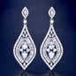 Starling - Silver Cubic Zirconia Bridal Earrings
