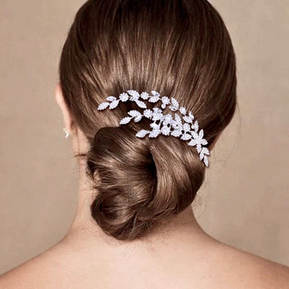 Gillian - Silver Cubic Zirconia Bridal Hair Comb