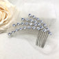 Solene - Silver Cubic Zirconia Bridal Hair Comb