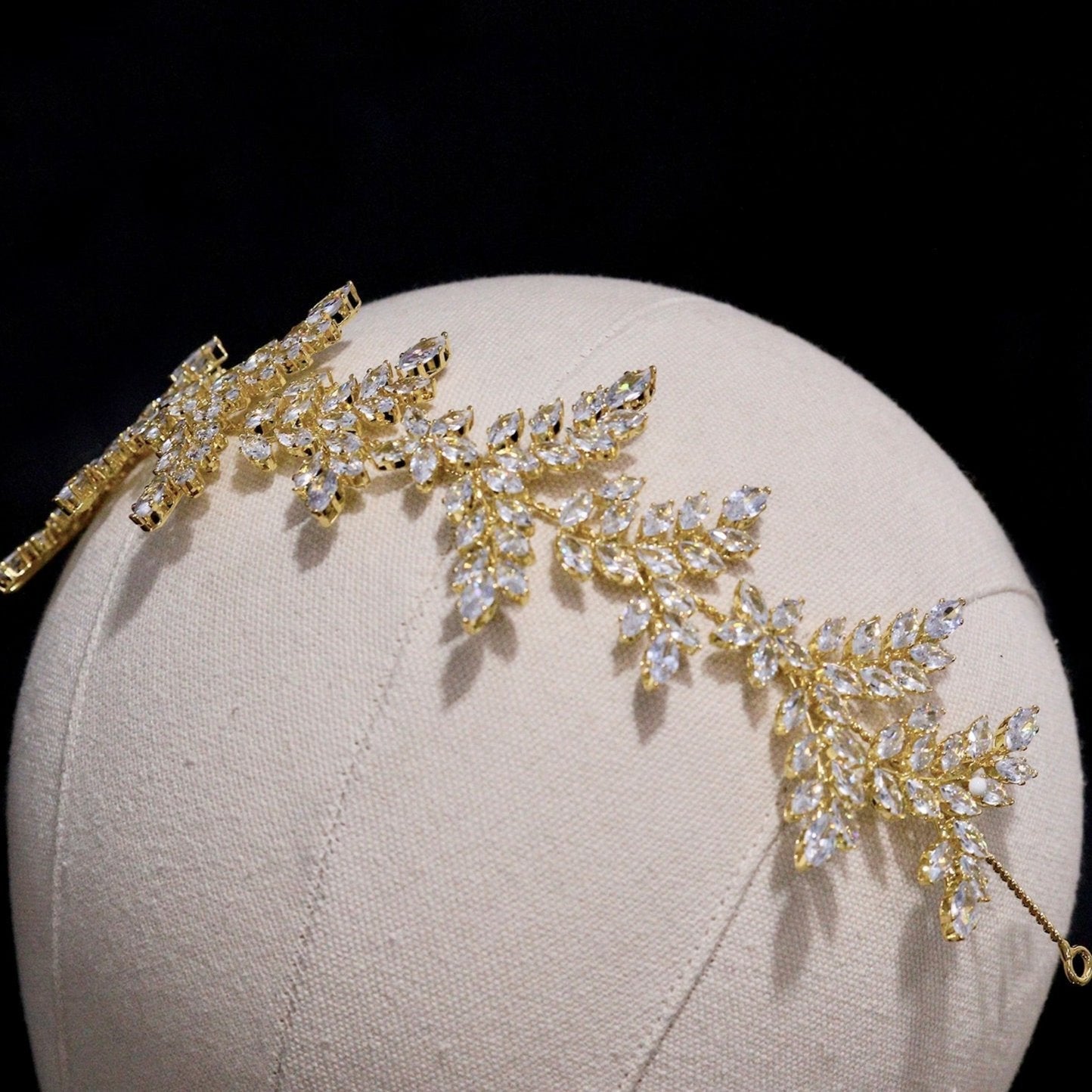 "Oaklynn" - CZ Bridal Headdress / Headband - Available in Silver, Rose Gold and Yellow Gold
