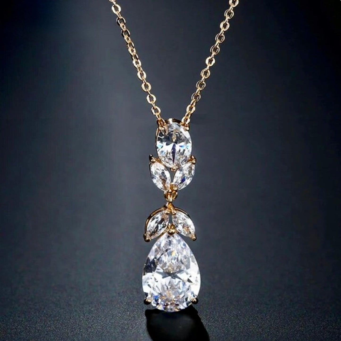 Shelby - Cubic Zirconia Bridal Jewelry Set - Available in Silver and Gold
