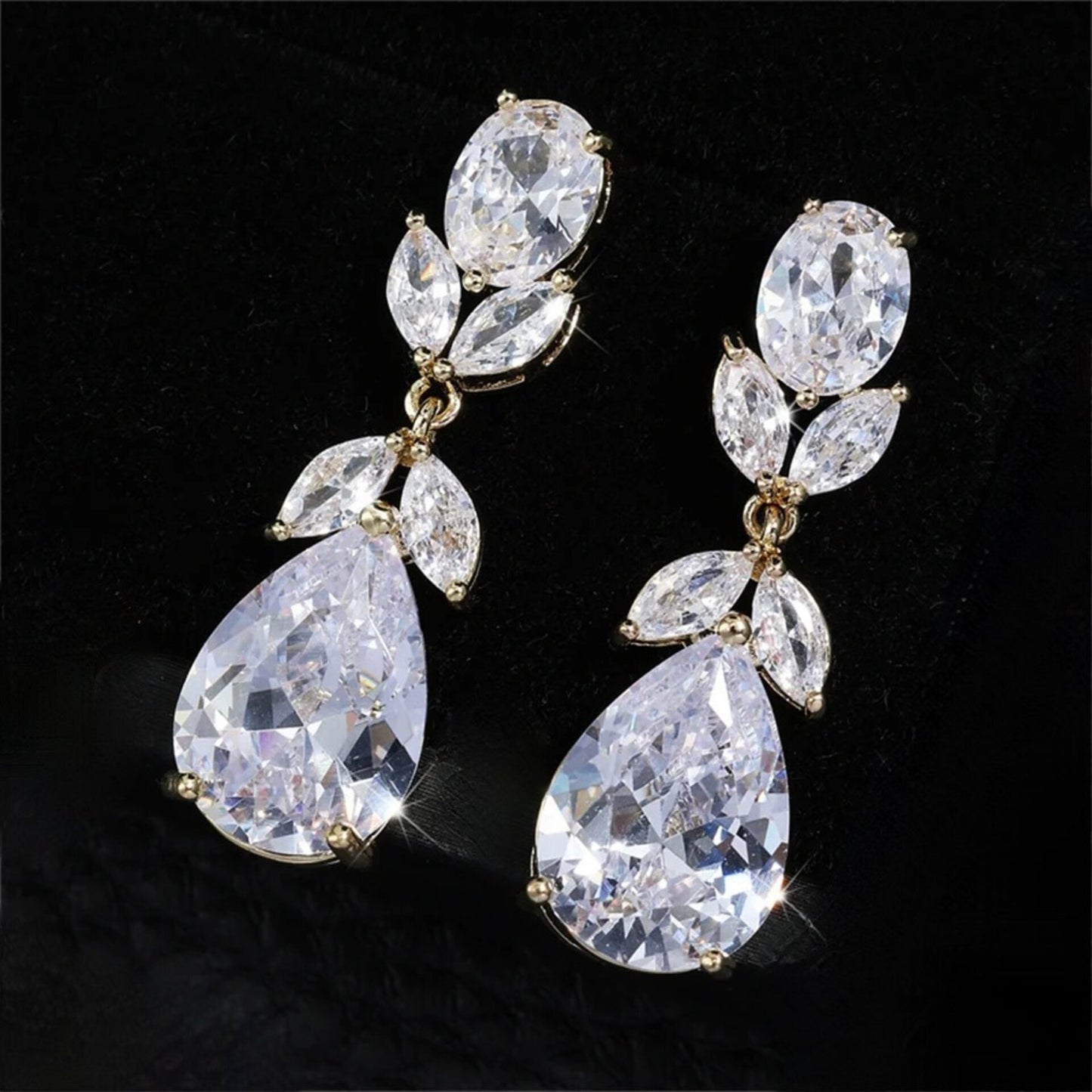 Shelby - Cubic Zirconia Bridal Jewelry Set - Available in Silver and Gold