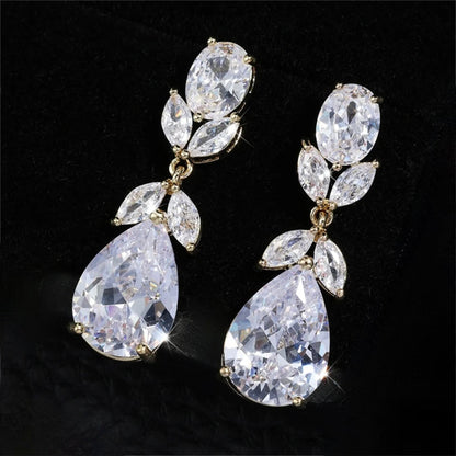 Shelby - Cubic Zirconia Bridal Jewelry Set - Available in Silver and Gold