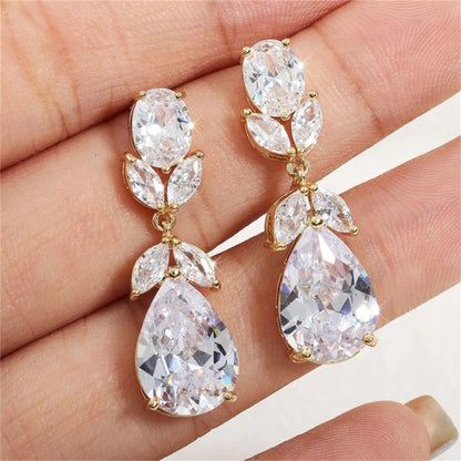 Shelby - Cubic Zirconia Bridal Jewelry Set - Available in Silver and Gold