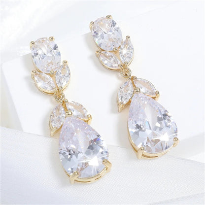 Shelby - Cubic Zirconia Bridal Jewelry Set - Available in Silver and Gold