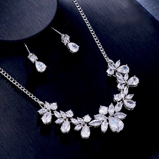 Shawna - Silver Cubic Zirconia Bridal Jewelry Set