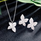 "Zinnia" - Cubic Zirconia Bridal Jewelry Set - Available in Silver, Rose Gold and Yellow Gold