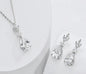 "Bella" - Cubic Zirconia Bridal Jewelry Set - Available in Silver, Rose Gold and Yellow Gold