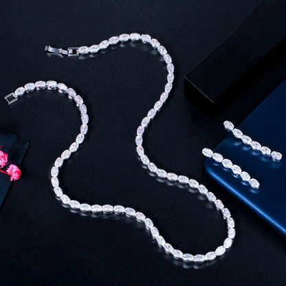 Tyra - Cubic Zirconia Bridal Jewelry Set - Available in Silver and Gold