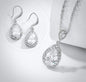 "Isabel" - Cubic Zirconia Bridal Jewelry Set - Available in Silver, Rose Gold and Yellow Gold