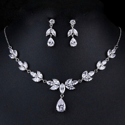 Dorothy - Cubic Zirconia Bridal Jewelry Set - Available in Rose Gold and Silver