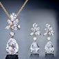 Jessica - Cubic Zirconia Bridal Jewelry Set - Available in Silver, Rose Gold and Yellow Gold