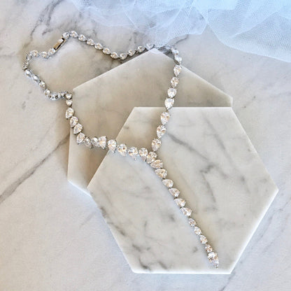 Marchesa - Silver Cubic Zirconia Bridal Jewelry Set