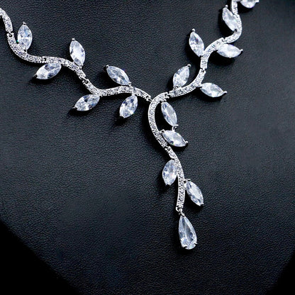 Darla - Silver Cubic Zirconia Bridal Jewelry Set