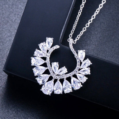 Sage - Silver Cubic Zirconia Bridal Jewelry Set