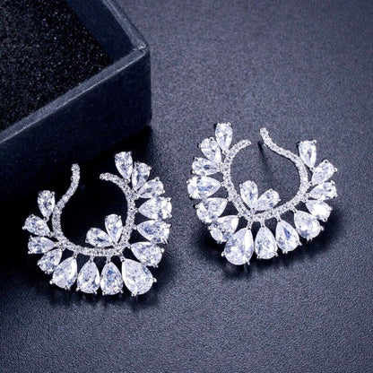 Sage - Silver Cubic Zirconia Bridal Jewelry Set
