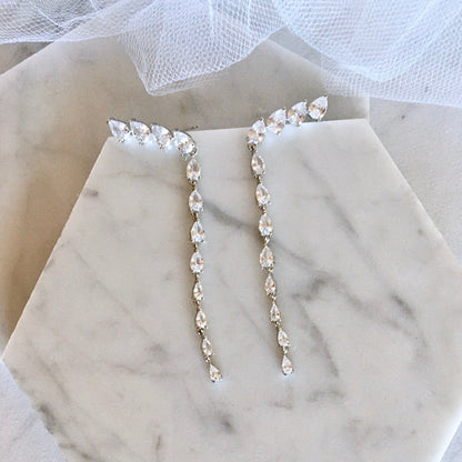 Marchesa - Silver Cubic Zirconia Bridal Jewelry Set