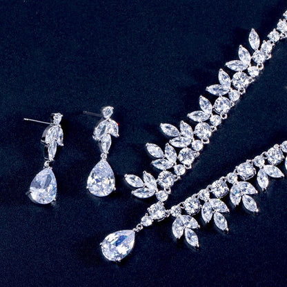 Elise - Cubic Zirconia Bridal Jewelry Set
