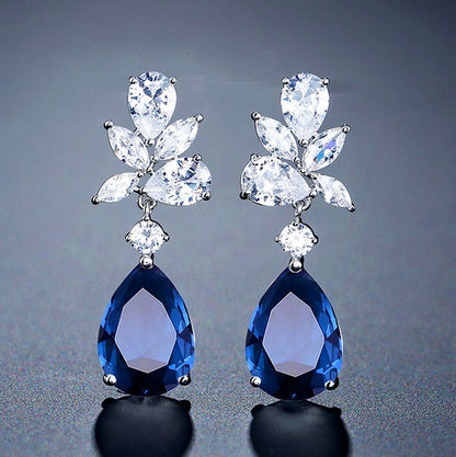 Jessica - Cubic Zirconia Bridal Jewelry Set - Available in Silver, Rose Gold and Yellow Gold