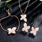 "Zinnia" - Cubic Zirconia Bridal Jewelry Set - Available in Silver, Rose Gold and Yellow Gold
