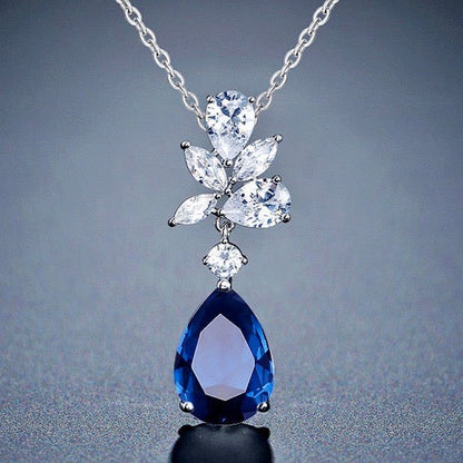 Jessica - Cubic Zirconia Bridal Jewelry Set - Available in Silver, Rose Gold and Yellow Gold