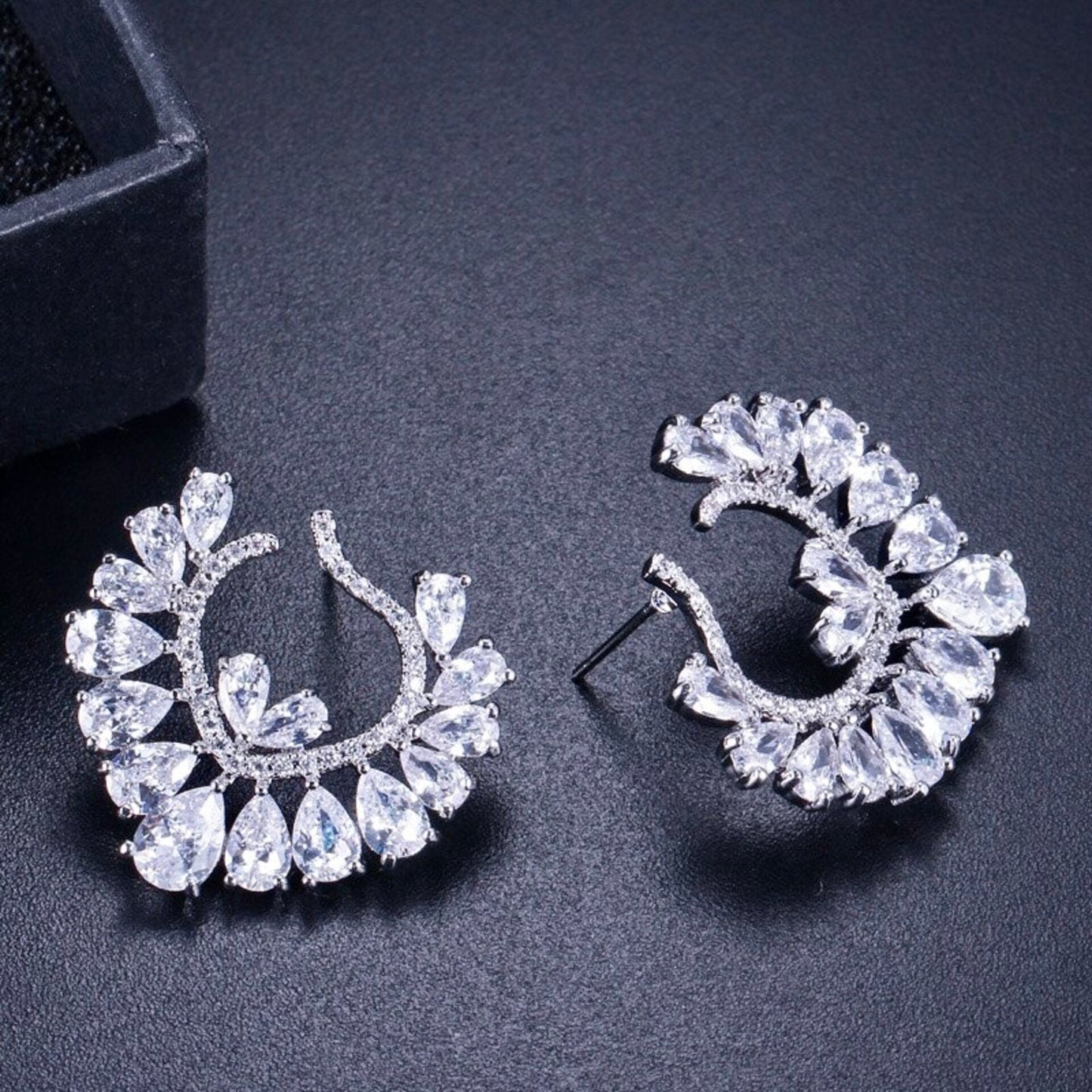 Sage - Silver Cubic Zirconia Bridal Jewelry Set