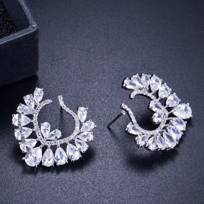 Sage - Silver Cubic Zirconia Bridal Jewelry Set