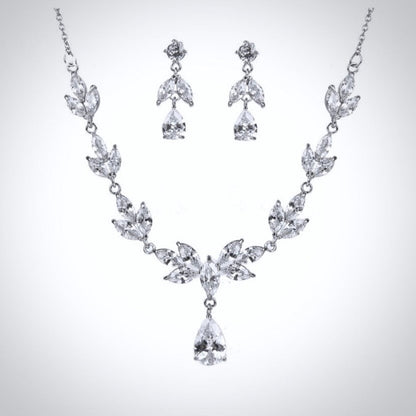 Dorothy - Cubic Zirconia Bridal Jewelry Set - Available in Rose Gold and Silver