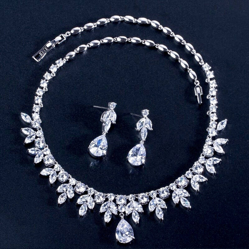 Elise - Cubic Zirconia Bridal Jewelry Set