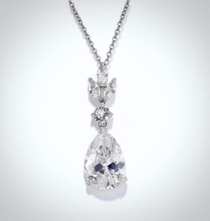 "Bella" - Cubic Zirconia Bridal Jewelry Set - Available in Silver, Rose Gold and Yellow Gold