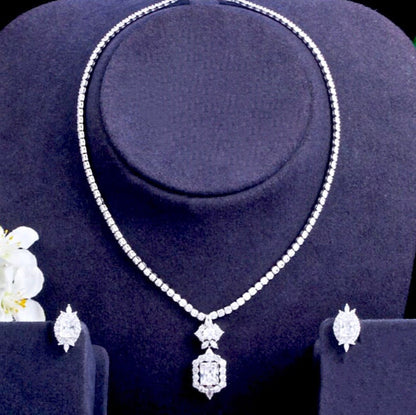 Savannah - Silver Cubic Zirconia Bridal Jewelry Set