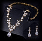 Amber - Cubic Zirconia Bridal Jewelry Set - Available in Silver, Yellow Gold and Rose Gold
