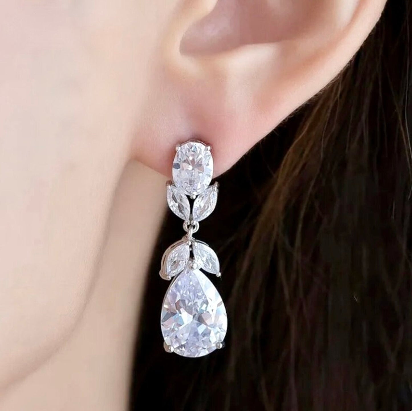 Shelby - Cubic Zirconia Bridal Jewelry Set - Available in Silver and Gold