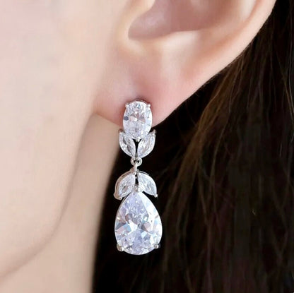 Shelby - Cubic Zirconia Bridal Jewelry Set - Available in Silver and Gold