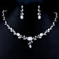 Seraphina - Cubic Zirconia Silver Vine Bridal Jewelry Set